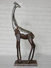 Armored Giraffe Statue 16 inches tall, African Decor, Unique Design