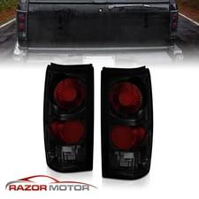 82-93 For Chevy S10 Pickup/GMC Sonoma Truck Dark Smoke Brake Tail Lights Pair