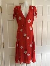 Reformation Red Rosalinda Dress Size 4