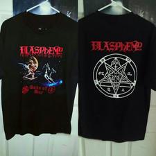Blasphemy gods of war shirt All Size S-5XL 2 Side Black Men