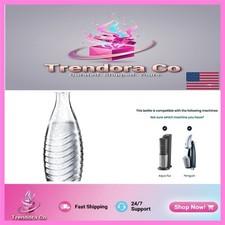 Reusable Glass Carafe for Sparkling Water | 20.8 Oz | Compatible with Aqua Fizz