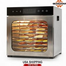 Electric 10 Trays Food Dehydrator Machine 1000W Jerky Meat Fruit Dry 12*11 tray
