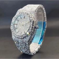 BRAND NEW 2025 Mens ICED OUT MOISSANITE/DIAMOND SIMULATED luxury Watch