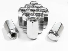 10x 1/2 ACORN LUG NUTS CHROME 13/16 HEX 1.77 TALL MOST FORD JEEP DODGE MUSTANG