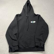 Stussy Hoodie Mens Medium Black Fleece Skateboard Sweatshirt Pullover Grunge