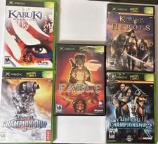 Lot Of 5 Xbox Fighting Games  Free Shipping !