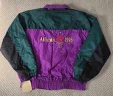 NOS Vintage 1996 Atlanta Olympics Jacket Windbreaker NWT Embroidered XL