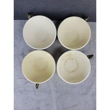 Franciscan Desert Rose Tea Cups Set of 4 Vintage Hand Painted Made in USA MCM