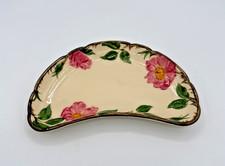 Franciscan Desert Rose Crescent Salad Plate Vintage Floral Stoneware