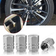 4Pcs Silver Work Tire Air Valve Stem Aluminum Caps Wheel Car For Toyota Camry