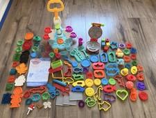 Play-Doh Swirl ‘n Scoop Ice Cream Burger Barbecue Grill and Stampers Kitchen LOT