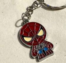 Marvel Comics Spider Man Scottie Young style Movie Full metal Key chain cosplay 