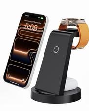 Anlmz 3-in-1 Wireless Charger & Charging Station for iPhone/Apple Watch/AirPods