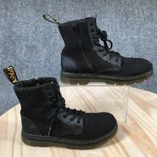 Dr. Martens Boots Youth 3 Combs J Combat Black Lace Up Casual Comfort Ankle Top