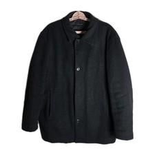 VTG. Claiborne Outerwear Black ITALIAN Wool BLEND MEN'Jacket CHORE Coat Size L