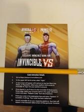 Invincible VS Exclusive Skin Code Card / Prince Street Pizza