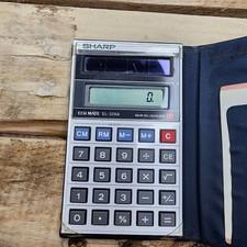 SHARP ELSI MATE EL-326A SOLAR CALCULATOR IN CASE