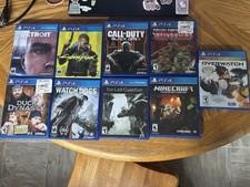 Sony PS4 Game Lot - Call of Duty, Minecraft, Overwatch, TMNT, Cyberpunk