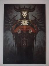 Diablo 4 Lilith Metal Displate Limited Edition Art Print