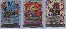 Dual Evolution Lot Of 3 SCR FB09-121 FB09-122 FB09-123 Gogeta BR, Gogeta & GT
