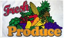 Fresh Produce Flag 3x5ft Fresh Produce Banner Sign Farmer's Market Here 