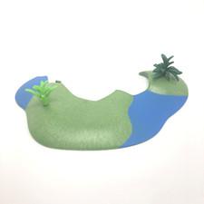 Playmobil Landscape Tree Stream Green Fern Plant Scenery Pieces Part lot of 3
