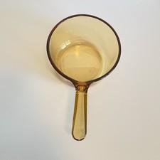 Vintage Vision Corning Amber Glass Saucepan 1.4L 48oz Made in France ARC