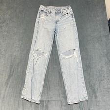 American Eagle Outfitters Strigid Jeans Womens 29x29 Blue Denim Distressed Comfy