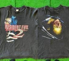 RESIDENT EVIL 2 1998 2 sided Graphic Black T shirt Heavy Cotton NH24823