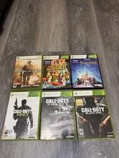 Lot Of 6 Xbox 360 Games Call Of Duty Kinect Disneyland *NOT TESTED*