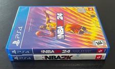 LOT (2) Sony PlayStation 4 PS4 Games NBA 2K24 Kobe Bryant Edition & 2K22 TESTED