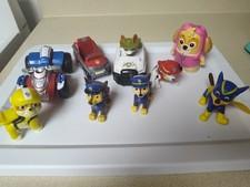 paw patrol figures and vehicles lot