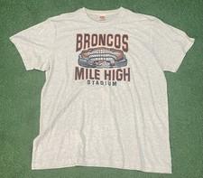 Homage NFL Denver Broncos White Short Sleeve Shirt Mens XXL