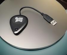 Guitar Hero Les Paul PS3 Wireless Guitar USB Receiver Dongle Red Octane TESTED