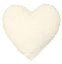 NEW Decorative Heart Shape White PLUSH Throw Pillow Target Bullseye Playground