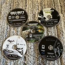 5x Video Game Lot: For PS3 ~ Disc Only No Duplicates Call Of Duty Batman Skyrim