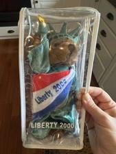 Vintage Liberty Statue of Liberty Plush Bear Greetings from New York 2000 