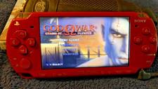 Rare God of War Edition PSP 2000 Red - 3 Games & Movie Bundle - Read Description