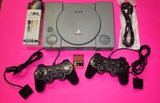 Sony PlayStation 1 PS1 Original Console System Bundle - 2 controllers 1 game.