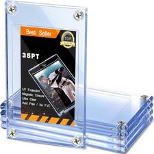 5 Pieces 4 Screw Trading Card Protector, Baseball Sleeves Card Protector, 35 Pt