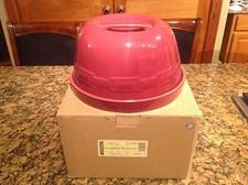 Longaberger Pottery 4 in 1 Multi Serving Kit Paprika Red NIB