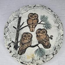 MT Saint Helens Ash Stan Langtwait, Shapes Of Clay  OWLS VTG NOS WALL ART