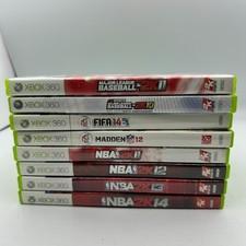Xbox 360 Sports Bundle 8 pcs Madden NBA Baseball Football Clean Tested