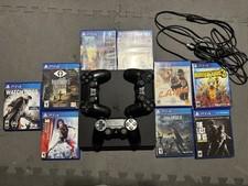 PS4 Slim Bundle 3 Controllers 9 Games Last of Us Kingdom Hearts
