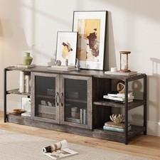 Farmhouse TV Stand for 65/70/75 inch TVs Wood Entertainment Center TV Console