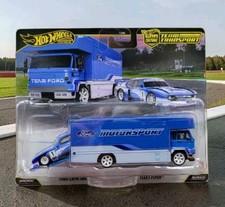 NIB 2025 FORD CAPRI GR5 FLEET FLYER HAULER TEAM TRANSPORT HOT WHEELS 1/64 #88