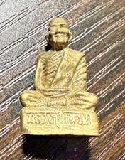 Mini Solid Brass Sitting Buddha Statue Figurine / Statue / Eastern Amulet /BX