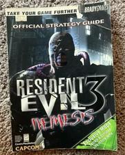 Resident Evil 3 Nemesis By CAPCOM Brady Games Official Strategy Guide *NO POSTER