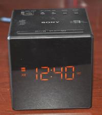 Sony ICF-C1 Alarm Clock Radio AM/FM LED Display ICFC1 in Black