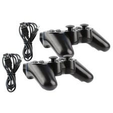 2x Black Wireless Bluetooth Video Game Controller Pad For Sony PS3 Playstation 3
